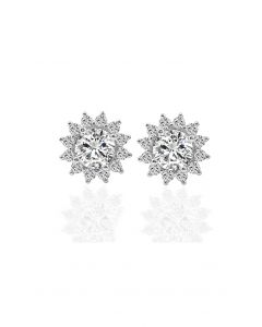 Aretes de diamantes de moissanita con forma de estrella