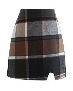 Minifalda Bud en mezcla de lana Chic + Check