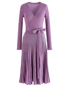 Adopte un vestido de punto Lithe en lila
