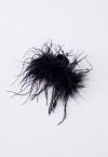 Pasador Airy Feather en negro