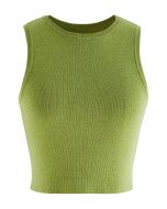 Camiseta sin mangas de punto Comfort Lithesome en verde