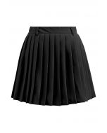 Minifalda plisada clásica en negro