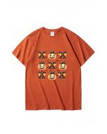 Camiseta con estampado de lazo de calabaza increíblemente adorable