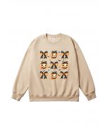 Sudadera con estampado de lazo de calabaza increíblemente adorable