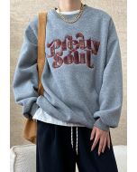 Sudadera extragrande con forro polar de Pretty Soul en color gris