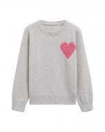 Suéter de punto jacquard con cuello redondo de Only Love